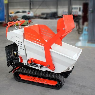 800kg χωρητικότητα φορτίου Mini Crawler Dumper με κινητήρα 6,5HP και υδραυλική ροή 28,8 L