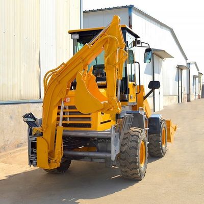 Ντίζελ CE Epa Μηχανή Mini Retroexcavadora Φάρμα Backhoe Excavator Loader 4x4 Backhoe