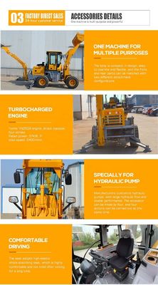 55kW Backhoe Loader με 4x4 Wheel Loader Ασύγκριτη απόδοση και αξιοπιστία