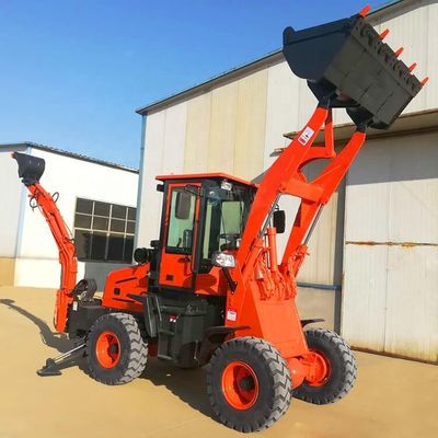 Μίνι φορτωτής backhoe WZ10-15 4WD με χαμηλή λιανική πώληση και χωρητικότητα κουβάς 3 cbm