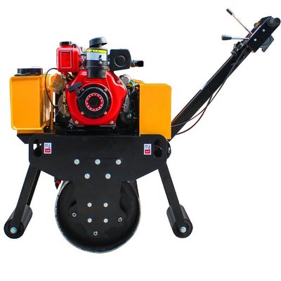 11KW Walk Behind Mini 500Kg Single Drum Hand Asphalt Μικρό συμπαραγωγό κυλίνδρων ταντέμ
