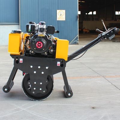 11KW Walk Behind Mini 500Kg Single Drum Hand Asphalt Μικρό συμπαραγωγό κυλίνδρων ταντέμ