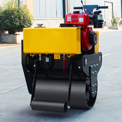 11KW Walk Behind Mini 500Kg Single Drum Hand Asphalt Μικρό συμπαραγωγό κυλίνδρων ταντέμ