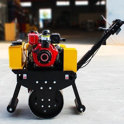11KW Walk Behind Mini 500Kg Single Drum Hand Asphalt Μικρό συμπαραγωγό κυλίνδρων ταντέμ