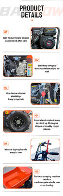 Ηλεκτρικό ντίζελ αυτοφόρτωσης Electrico Mini Track Crawler Truck Dumper 500kg 1 τόνος Κατασκευασμένο