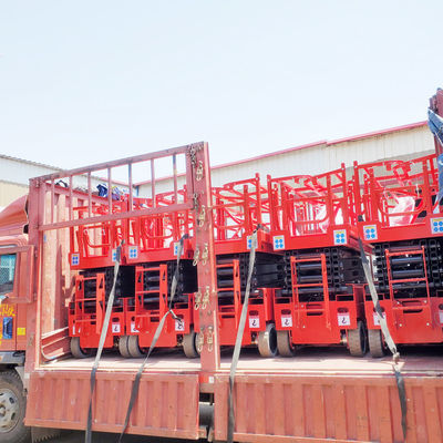 2000kg κινητό υδραυλικό ρυμουλκούμενο με μπαταρία Ηλεκτρικό ανελκυστήρα με ψαλίδι για εναέρια πλατφόρμα εργασίας