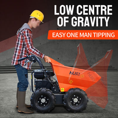 Ηλεκτρικό ντίζελ αυτοφόρτωσης Electrico Mini Track Crawler Truck Dumper 500kg 1 τόνος Κατασκευασμένο