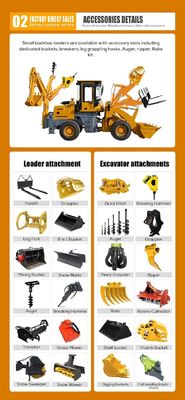 BOXINHUASHENG Υδραυλική αντλία φορτωτής Backhoe Εγκατάσταση Front End φορτωτής με Backhoe