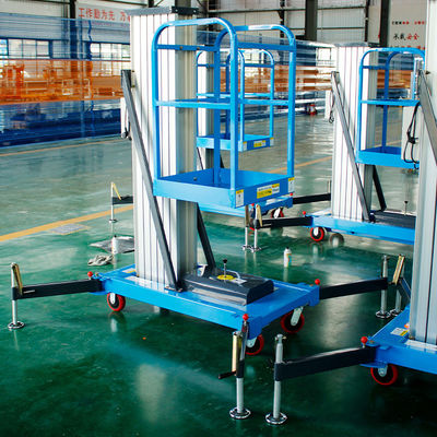 320kg ονομαστική χωρητικότητα φόρτωσης Ηλεκτρική και ντίζελ εναέρια πλατφόρμα για οικονομική ανύψωση ανθρώπων