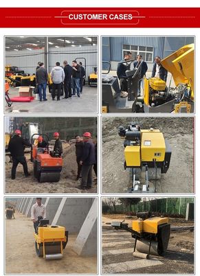 600 mm πλάτος συμπίεσης μικρός τροχός δονητικού τροχού πεζών για συμπίεση