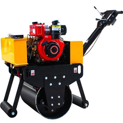 300kg μικρός δονητικός ρόλος Mini Walk Behind Road Roller Compactor για την οδική κατασκευή
