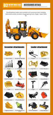 Εργασία κατασκευής Backhoe Loader HQ-WZ-25-30 με μικρό μέγεθος και επαγγελματικό σχεδιασμό