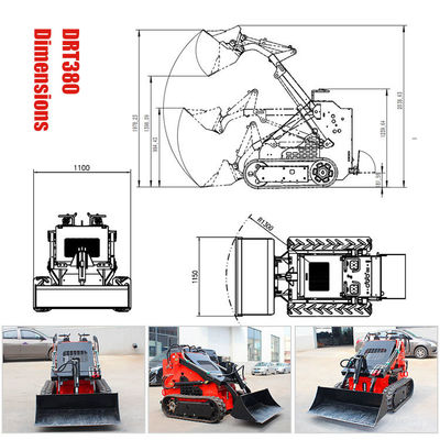 Μηχανή Briggs Stratton Mini Skid Steer Loader με πολλαπλές λειτουργίες σε προσιτή τιμή