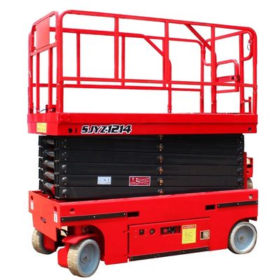 48V/4.5kw Δύναμη κινητήρα 320kg ονομαστικό φορτίο Υδραυλικός τροχός κινητή πλατφόρμα ανύψωσης ψαλίδι