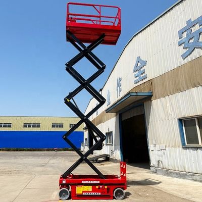 48V/4.5kw Δύναμη κινητήρα 320kg ονομαστικό φορτίο Υδραυλικός τροχός κινητή πλατφόρμα ανύψωσης ψαλίδι