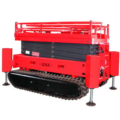 8m 10m Self-propelled Crawler Scissor Lift Track Type με ελάχιστη απόσταση από το έδαφος