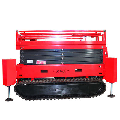 8m 10m Self-propelled Crawler Scissor Lift Track Type με ελάχιστη απόσταση από το έδαφος