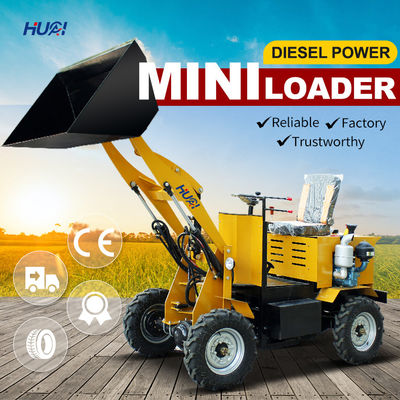 Μικροκαλλιέργεια 850 kg Ηλεκτρικό Μίνι Front End Συμπληκτικό φορτιστή τροχών με μπαταρία με προσιτή τιμή