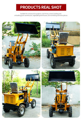 Μικροκαλλιέργεια 850 kg Ηλεκτρικό Μίνι Front End Συμπληκτικό φορτιστή τροχών με μπαταρία με προσιτή τιμή