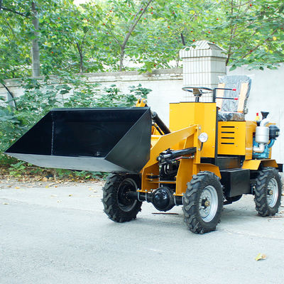 Ηλεκτρική εκκίνηση 1000kg Υδραυλική φορτιστή μάντρας Μίνι φορτιστή με πίσω μάντρα