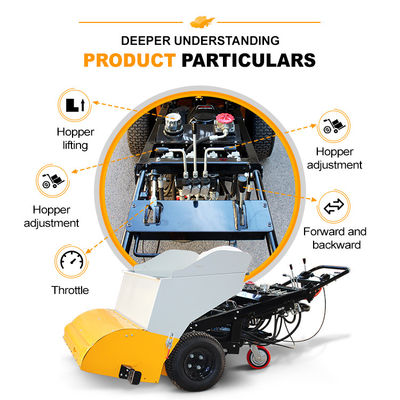 Οδός Asphalt Spreader προσιτό χειροκίνητο Asphalt Paver με μήκος 2000 mm