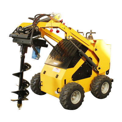 Μικρές γεωργικές μηχανές Mini Digger τροχός τύπου Mini Skid Steer με κινητήρα Stratton