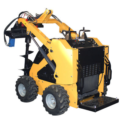 Μικρές γεωργικές μηχανές Mini Digger τροχός τύπου Mini Skid Steer με κινητήρα Stratton