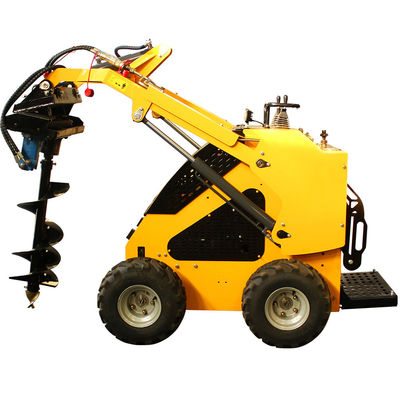 Μικρές γεωργικές μηχανές Mini Digger τροχός τύπου Mini Skid Steer με κινητήρα Stratton