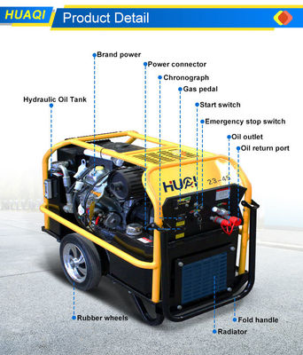 23HP Υδραυλική μονάδα ισχύος για την υπηρεσία διάσωσης Εγχειριτική έλξη / Ηλεκτρική εκκίνηση Προαιρετική