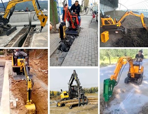 Τυποποιημένη ταχύτητα Mini Digger Compact Crawler Excavator με δωρεάν αποστολή