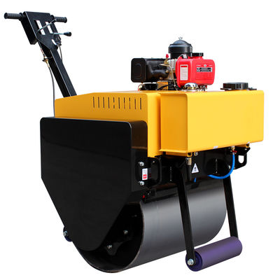 20KN Ενθουσιαστική δύναμη HQ-YL600 Μονό τύμπανο Mini Walk Behind Vibratory Road Roller Hand Roller Compactor