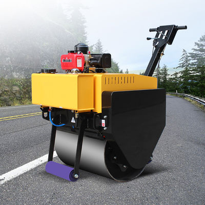 20KN Ενθουσιαστική δύναμη HQ-YL600 Μονό τύμπανο Mini Walk Behind Vibratory Road Roller Hand Roller Compactor