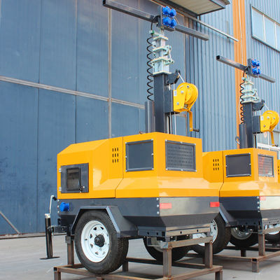 60 Ra Green Power Trailer Type Mobile Solar Led Tower Light με λειτουργία θολωτή