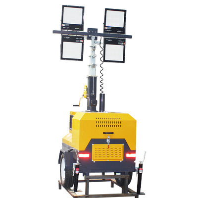 Υψηλής ισχύος 35000lm 1000W*4 LED τηλεσκοπικό φωτεινό πύργο ντίζελ λαμπτήρα με τυποποιημένο CRI