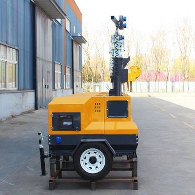 Υψηλής ισχύος 35000lm 1000W*4 LED τηλεσκοπικό φωτεινό πύργο ντίζελ λαμπτήρα με τυποποιημένο CRI