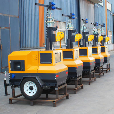 Υψηλής ισχύος 35000lm 1000W*4 LED τηλεσκοπικό φωτεινό πύργο ντίζελ λαμπτήρα με τυποποιημένο CRI