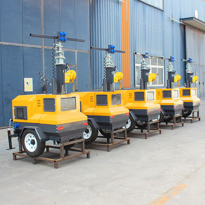 Υψηλής ισχύος 35000lm 1000W*4 LED τηλεσκοπικό φωτεινό πύργο ντίζελ λαμπτήρα με τυποποιημένο CRI
