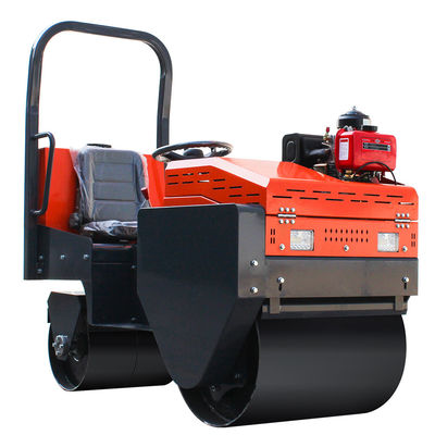 Μεγάλη ισχύς 8HP 1Tn Ride-on Mini Vibratory Roller για κατασκευή μικρών οδών