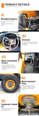 6 τόνων Asphalt Compactor HQ-YL6000 Vibratory Road Roller για υψηλή ικανότητα 30%