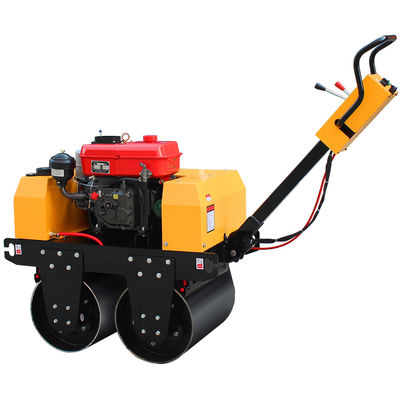 Μίνι 500kg Asphalt Vibratory Road Roller Compactor Machine για περπάτημα πίσω από διπλό τύμπανο