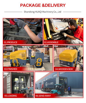 3500kg 4000kg Πλήρως υδραυλικός δονητικός κυλίνδρος για συμπίεση του ασφαλτού και του σκυροδέματος