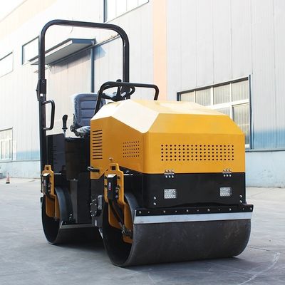 560 mm Διαμέτρου τύμπανου 2 τόνων Συμπίεστος υδραυλικός διπλός ομαλός τύμπανος δονητικός τροχός κυλίνδρος