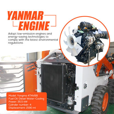 Super Power Electric Mini Skid Steer Loader Συμπίεστος Skid Steer Loader Μπροστά Μίνι Loader